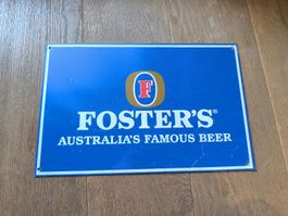Werbeschild Foster's Australia's Famous Beer Blech