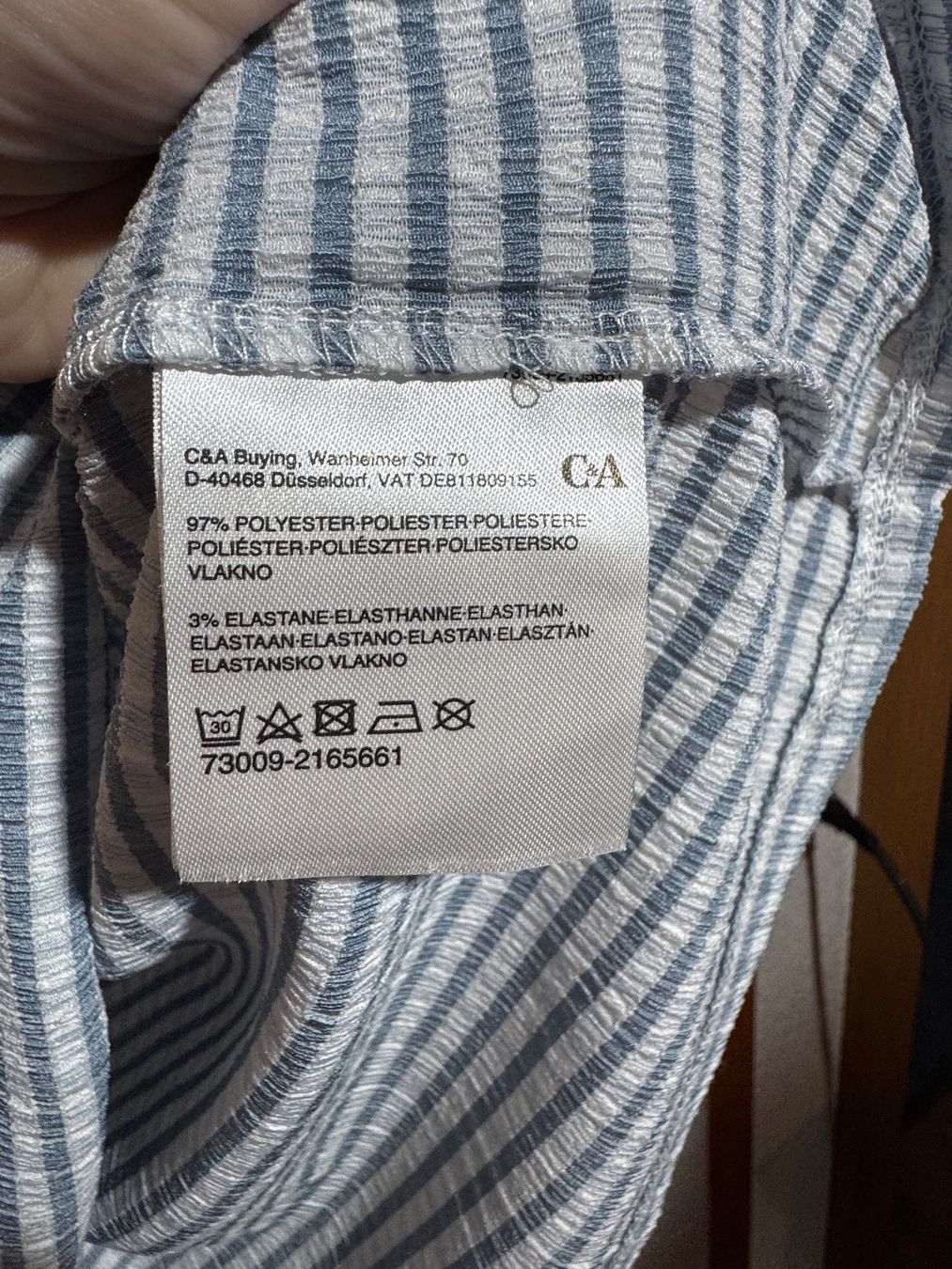 C&A Camicette: Kariertes Oberteil mit Rüsche von C&A Gr. L – Usato da Grosswangen venduto da SALE_SALE_SALE 4