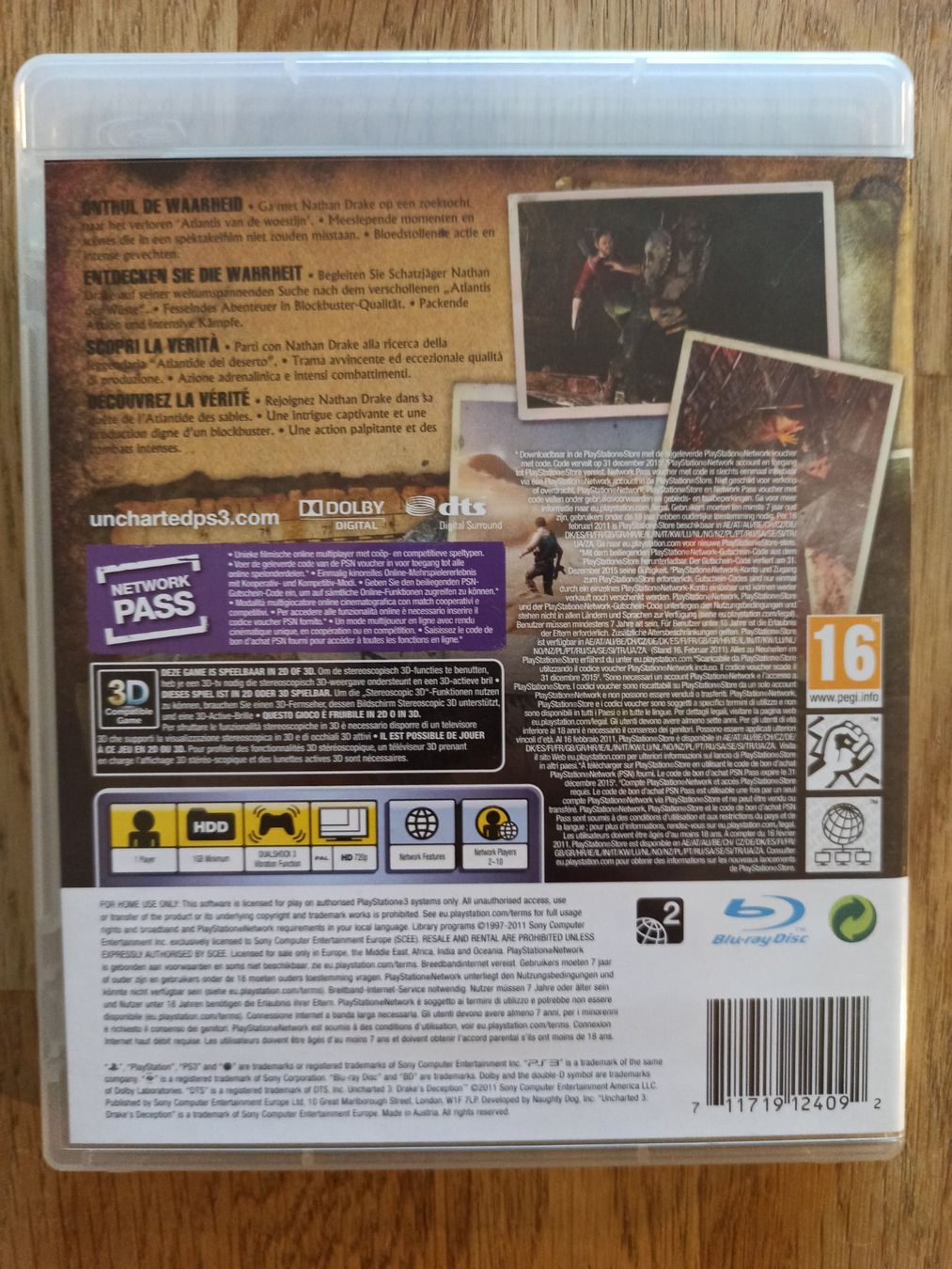 Giochi: Uncharted 3 Drake's Deception PS3 – Usato da Oberweningen venduto da mar_87mx 1