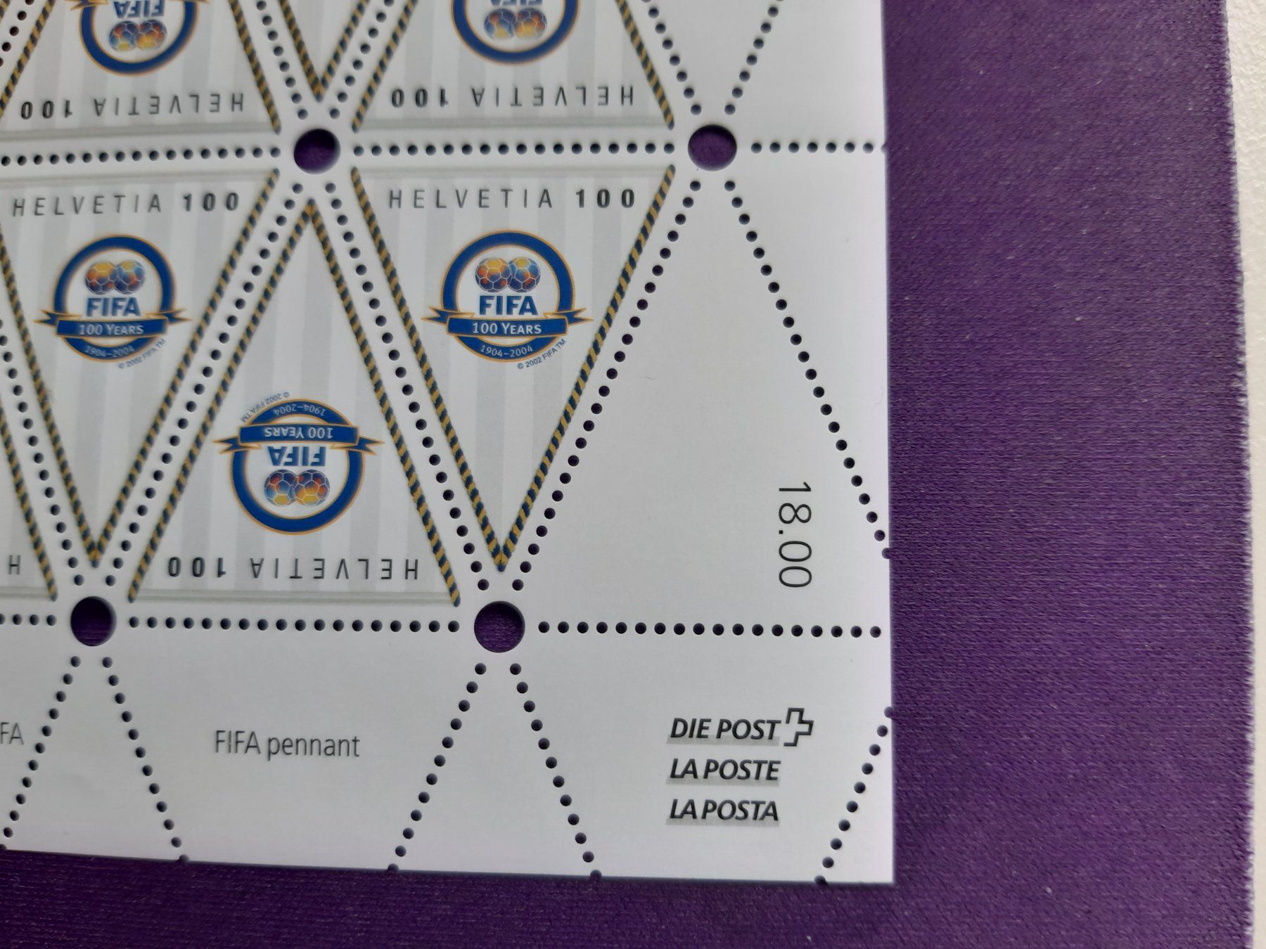 Tutti i francobolli: **Originalbogen 2004, 100 Jahre FIFA – Nuovo (secondo la descrizione) da Wangs venduto da weisstannen01 1