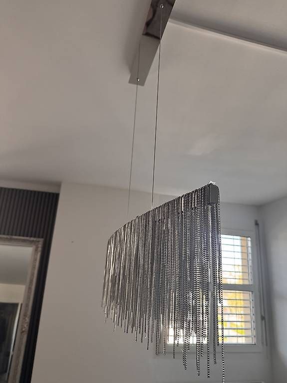 Pfister Kronleuchter & Deckenlampen: Edle Designer Hängeleuchte mit Metallketten – Gebraucht aus Staad SG von Spanella_Shop 2