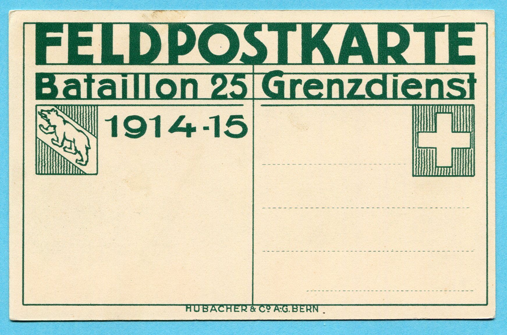 Tutti i francobolli: Karte Infanterie Nr. 53 - Bataillon 25 – Nuovo (secondo la descrizione) da Opfikon venduto da Prophila 1