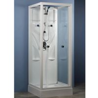 Komplettdusche Breuer Atlanta 90 x 90 cm, weiss, inkl. Dusch