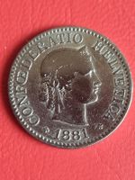 10 RAPPEN JAHR 1881 - SCHWEIZ
