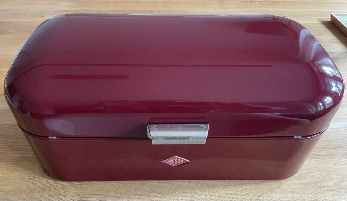 Contenitori & Simili: Retro Brotkasten bordeauxrot Wesco grandy – Nuovo (secondo la descrizione) da Burgdorf venduto da LenaGerig