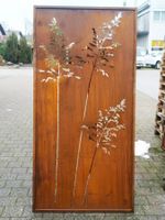 Sichtschutzwand in Edelrost