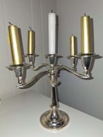 Chandelier Argenté Vintage à Cinq Branches Élégant