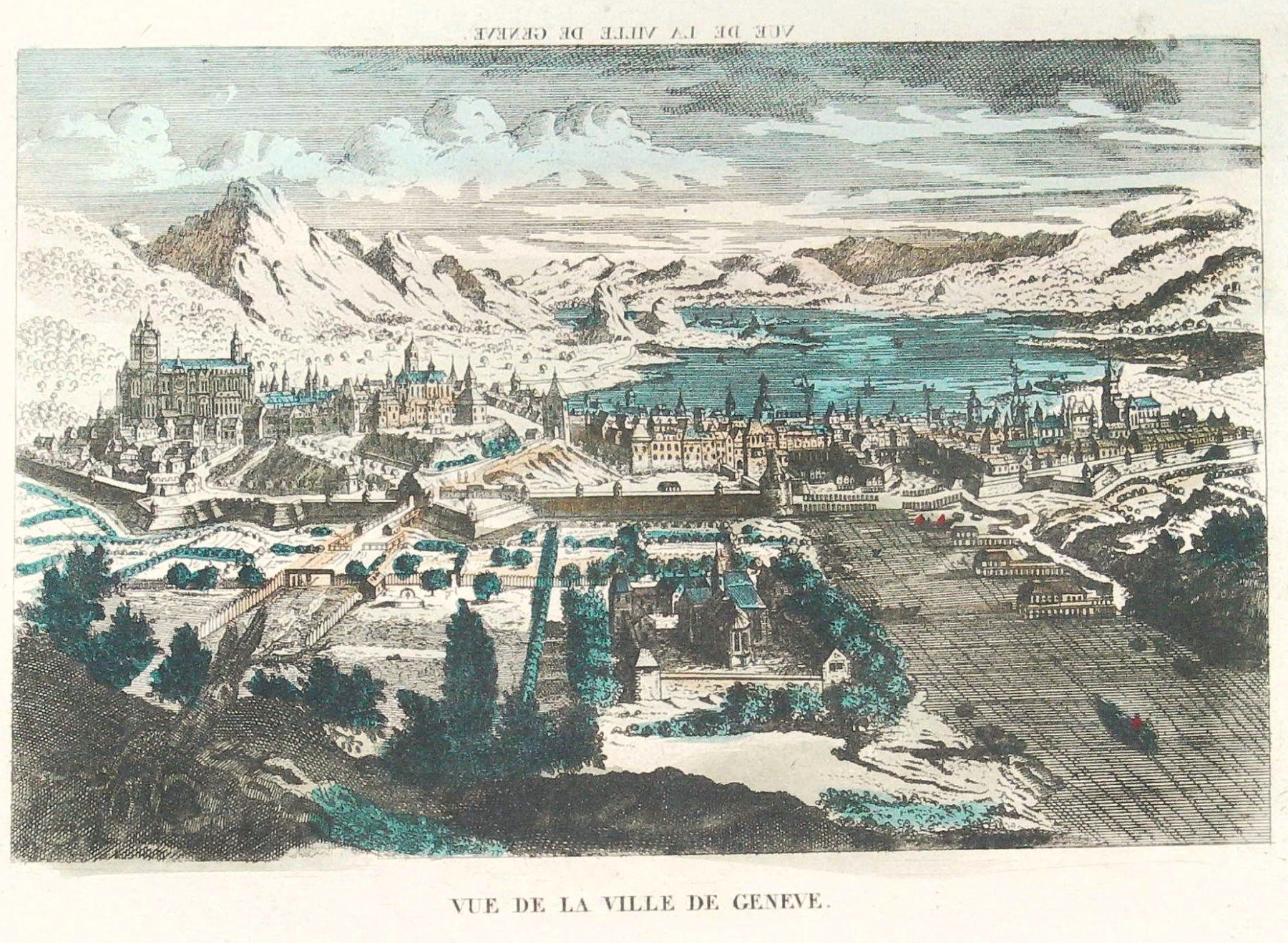 Gravures: Genève Guckkastenbild um 1780 selten – D'occasion à Rafz par Helvet32