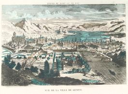 Genève Guckkastenbild um 1780 selten