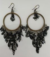 🤍 Ohrringe / Ohrschmuck / Modeschmuck, schwarz 🤍