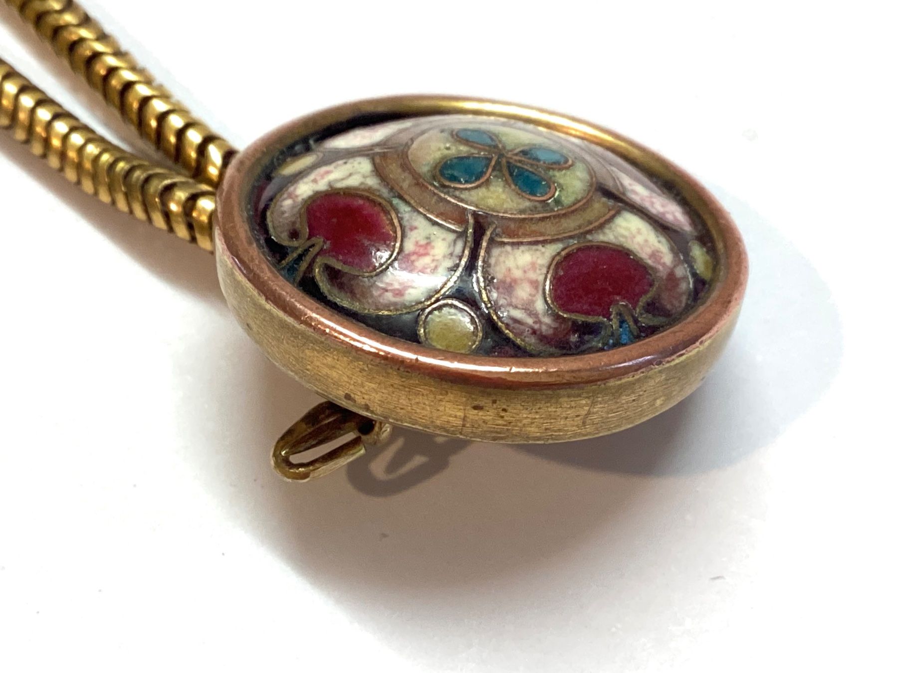 Spille & Fermagli: Alte Doppelbrosche, Cloisonné Emaille, Schlangenkette – Usato da Eglisau venduto da mar_5rn2 6