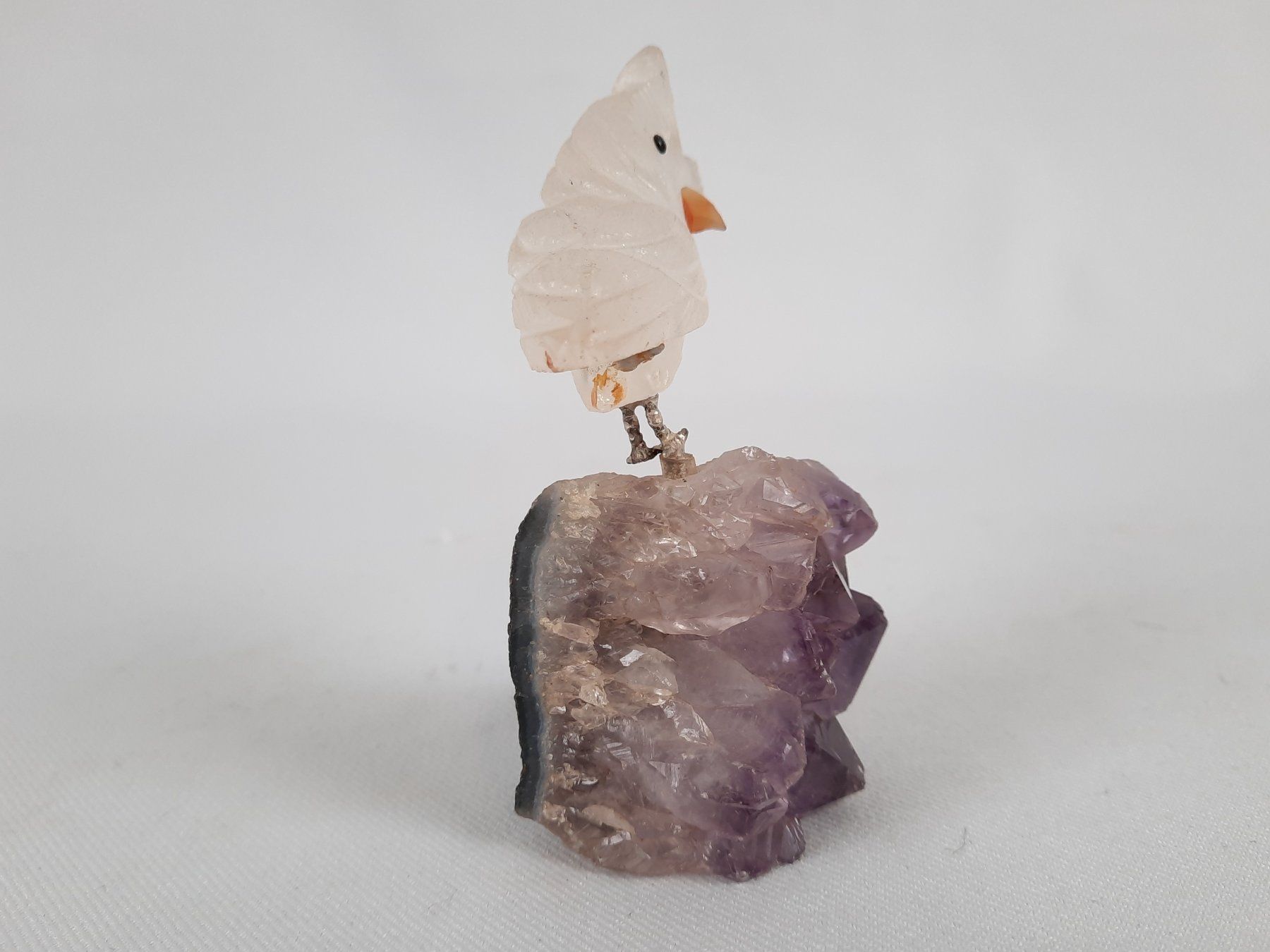 Mineralien & Heilsteine: 3 Amethysten mit div. Vögeln – Gebraucht aus Beinwil am See von Restwert_Beinwil 6