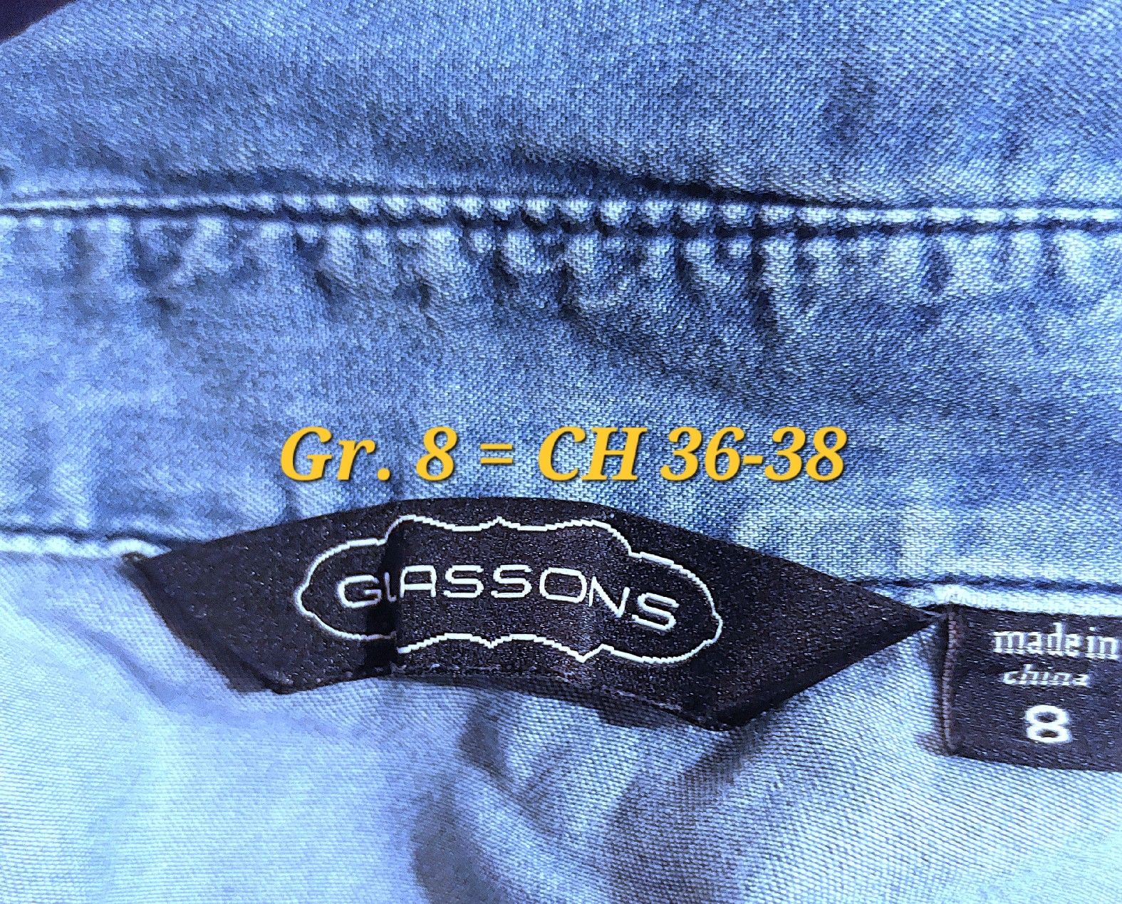 Chemisiers: Denim Jeans Bluse - Hemd Gr.8 - 36 – D'occasion à Balsthal par Trendline55 2