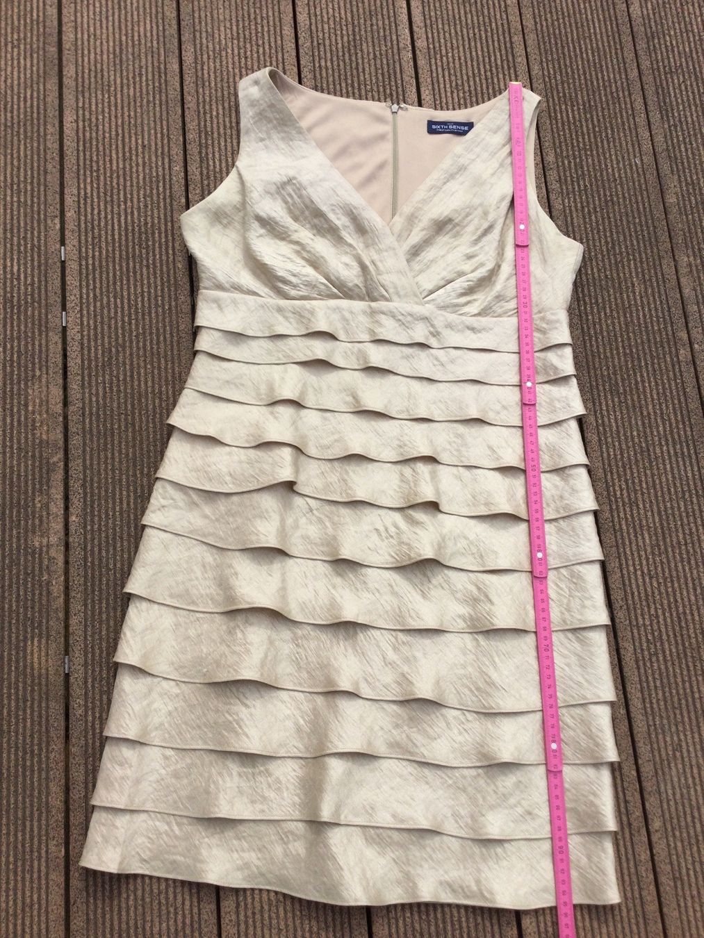 Vestiti: Robe dorée à froufrous SIXTH SENSE, taille L – Nuovo (secondo la descrizione) da Agiez venduto da chouchanelle 9