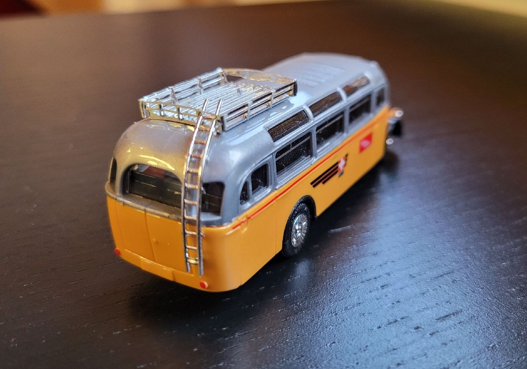 Busch Kit di modellismo & Modellini statici: Busch Postauto PTT 1:87 – Usato da Hettiswil venduto da kuese85 2