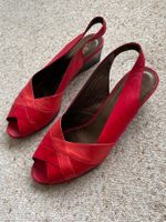 Bally Vintage Sandaletten rot Gr. 37 Leder