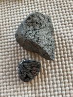 Schneeflocken Obsidian Heilstein / roh und geschliffen