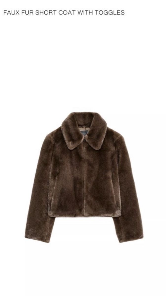 Zara Giacche: FAUX FUR SHORT COAT WITH TOGGLES – Nuovo (secondo la descrizione) da Zürich venduto da Smartcookies