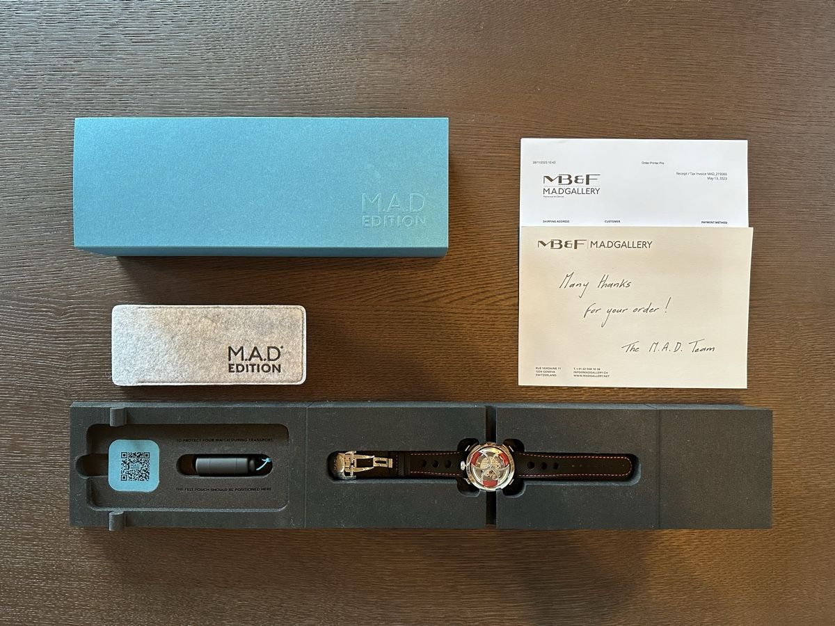 MB&F Orologi: MB&F M.A.D. Edition Red – Nuovo e nell'imballaggio originale da St. Moritz venduto da par_flp6
