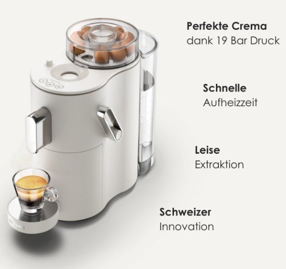 Coffee B Macchine per caffè & Macchine per espresso: Kaffeemaschine CoffeeB Globe, weiss – Nuovo e nell'imballaggio originale da Horgen venduto da Andreas61 1