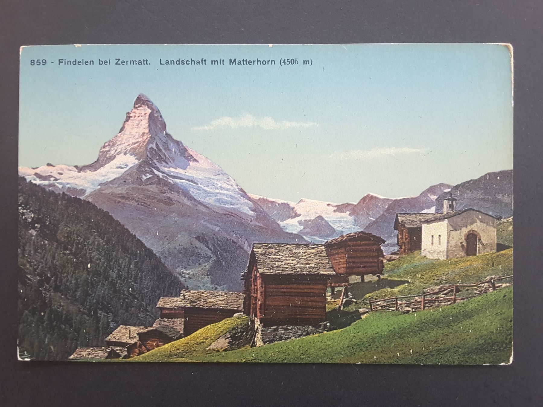 Ansichtskarten: AK VS Findelen bei Zermatt – Gebraucht aus Reichenburg von Pipo-67