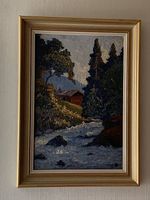 Tableau rivière de montagne 