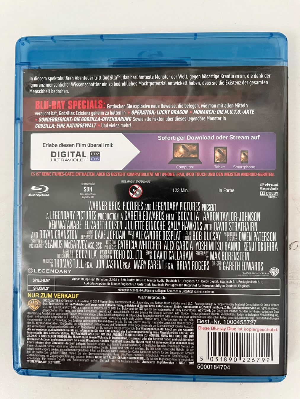 Alle DVDs: Godzilla (2014) Blu-ray – Neu (gemäss Beschreibung) aus Sierre von black.box 1