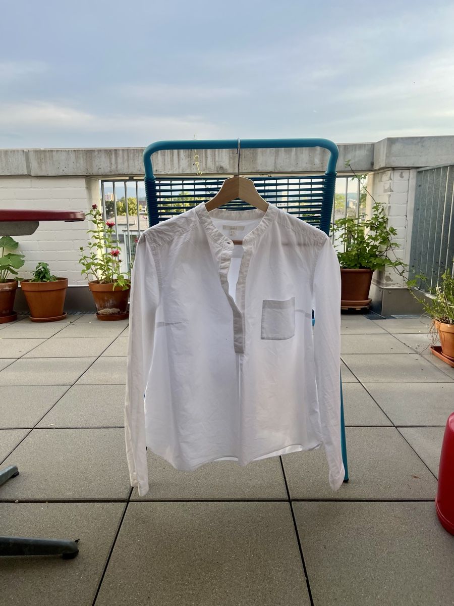 Camicette: Cos Bluse weiss Stehkragen – Nuovo (secondo la descrizione) da Basel venduto da truttmann