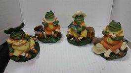 4 Stück Deko Frösche NEU