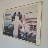 Puzzle 1500 Teile, vollständig, Paar im VW Käfer