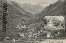 Weisstannen SG 2 Bild AK Hotel Alpenhof 1908 Propr. Tschirky