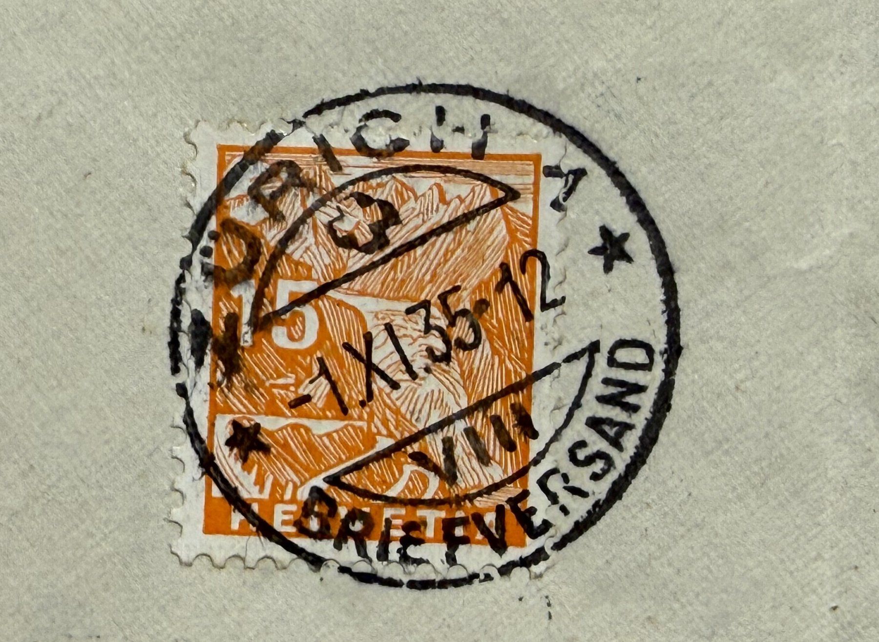 Tutti i francobolli: 182z + 197 Brief SBK 140.- – Usato da Steinhausen venduto da yukon26 2