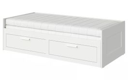Canapé-lit blanc avec tiroirs IKEA 200cm excellent etat