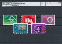 1982 "Sonderpostmarken", ** postfrisch