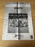 Lausanne Sports Servette FC Vintage Affiche de Match
