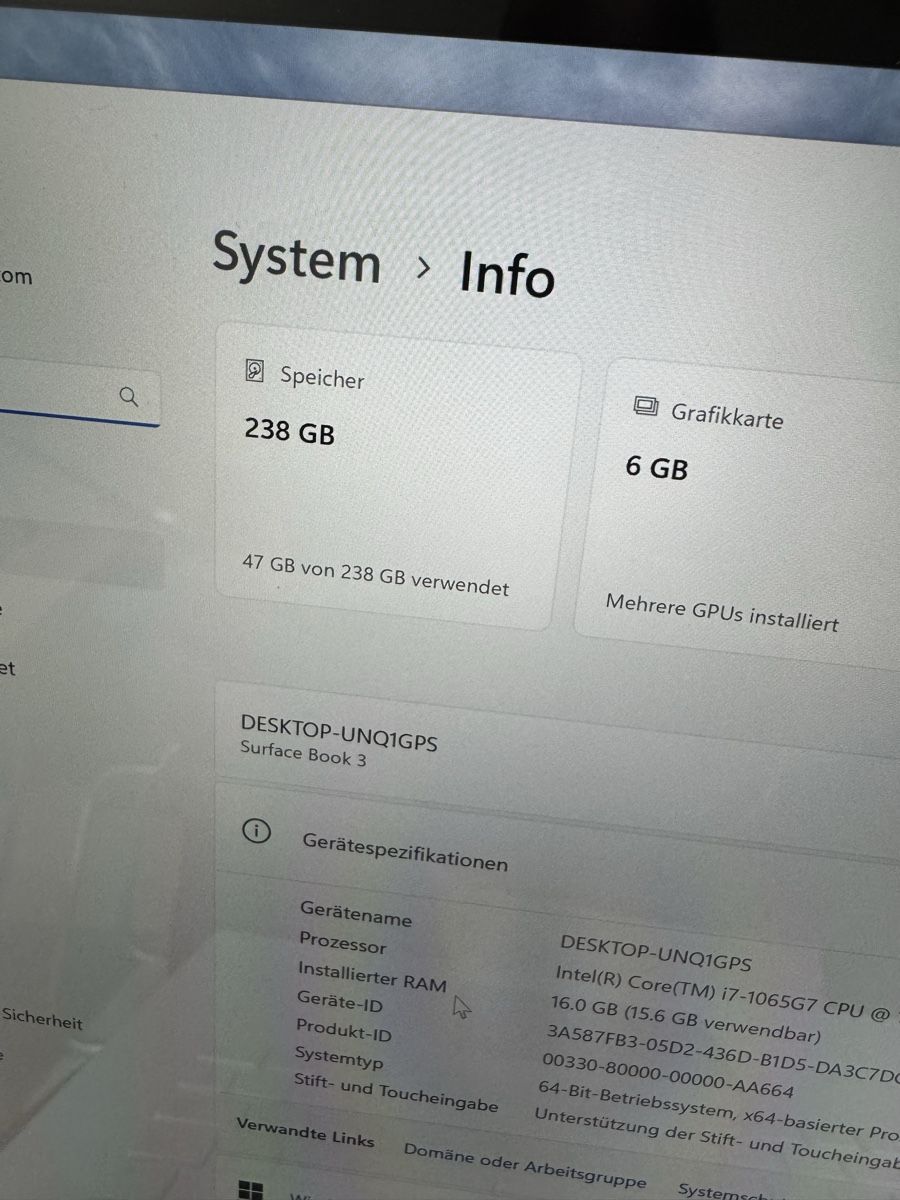Microsoft Notebook: Surface Book 3 15’’ pouces – Usato da Biel/Bienne venduto da Baol1 5