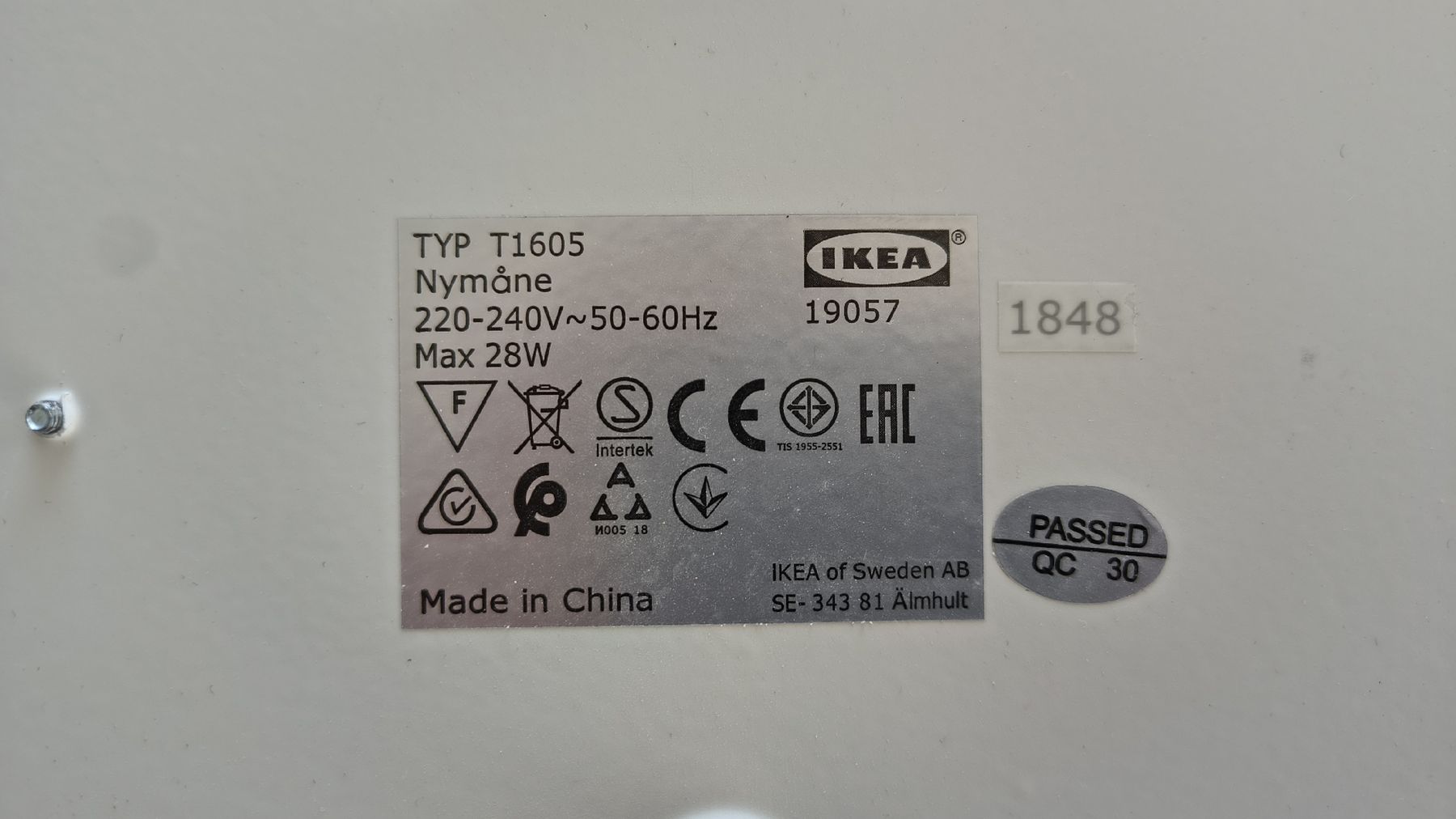 Ikea Kronleuchter & Deckenlampen: Deckenlampe Nymane (IKEA) – Gebraucht aus Uznach von Cheese-Us 1