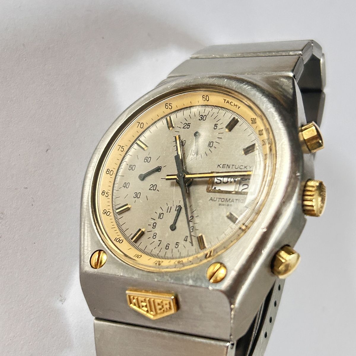 Tag Heuer Orologi: HEUER Kentucky Automatic Chronograph – Usato da Basel venduto da bellespirit