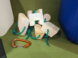 Set Klettergriffe f. Fingerkraft-Training ohne Kanister