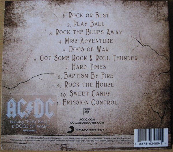 CD: CD AC/DC - Rock or bust (2014, 3-D-Digipak) – Usato da Möriken AG venduto da mineralia 1