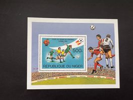 Niger Fussball WM 1982 Block Luxus ** (2063)