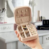 Kompaktes Schmuckbox – Reise Etui für Schmuck - Pink