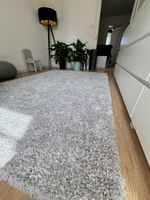 Hochflor-Teppich Grau 230 × 160 cm – sehr guter Zustand