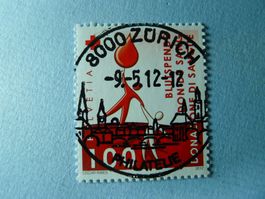 2012 Sondermarke Blutspenden Ersttag Vollstempel Zürich 1431