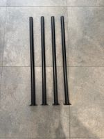 4 Tischbeine, schwarz 80cm lang