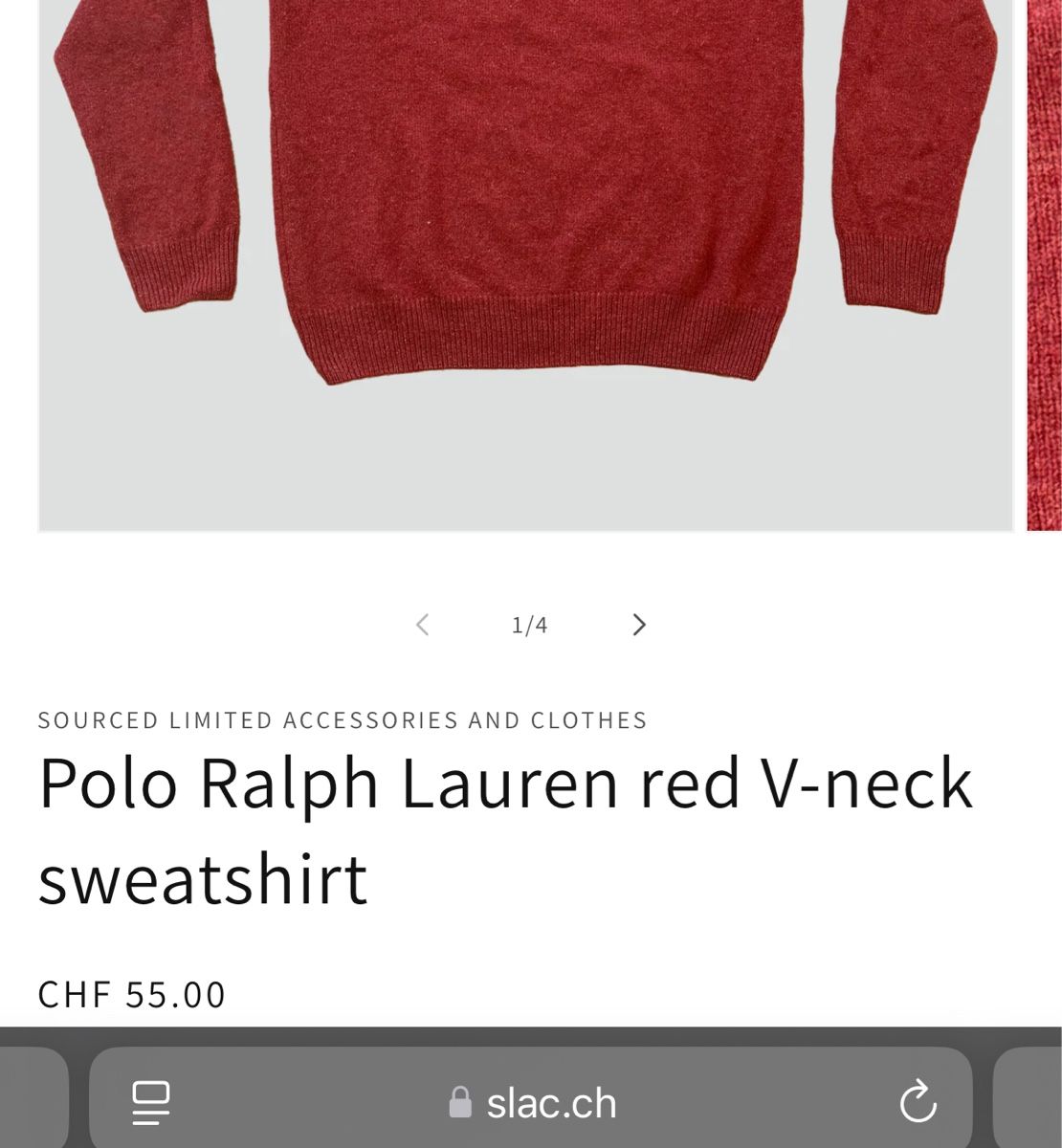 Ralph Lauren Maglioni & Felpe: Polo Ralph Lauren lambswool sweater red, strickpullover 90s – Usato da St. Gallen venduto da sourced_limited 1