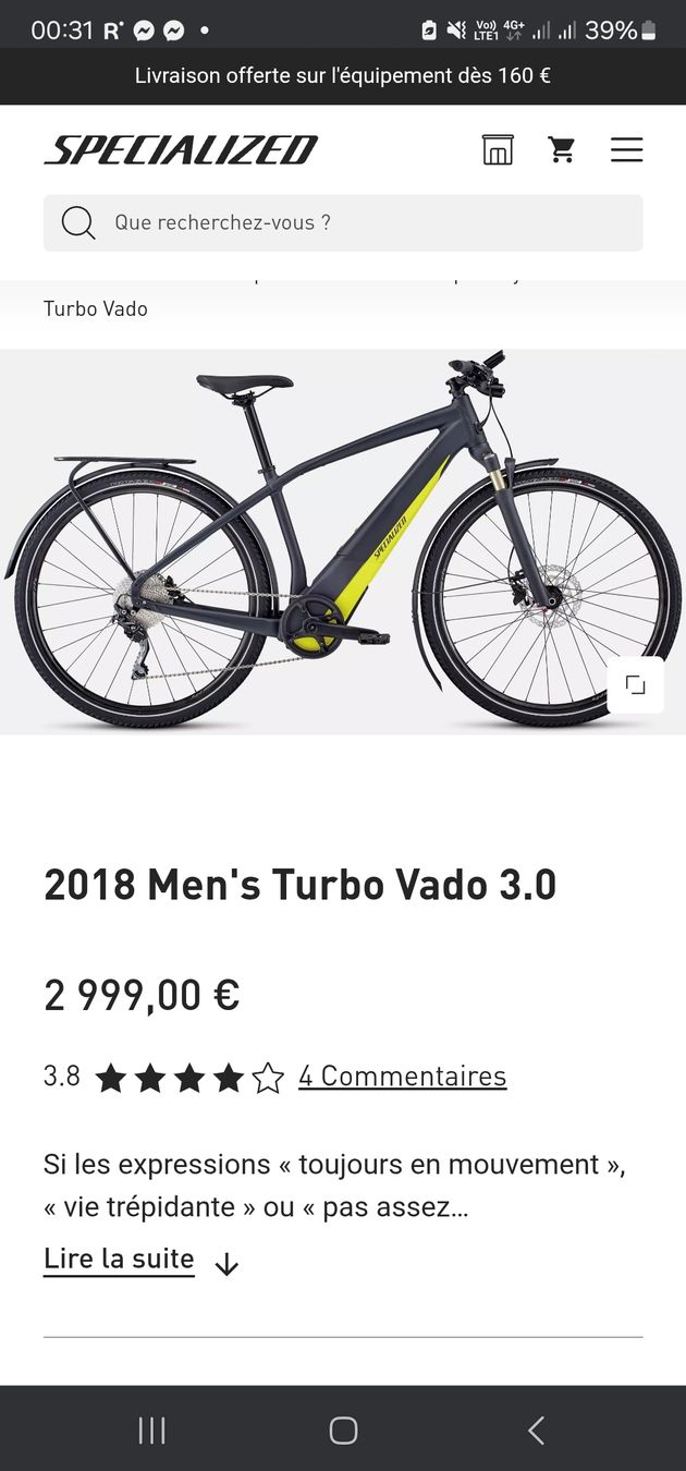 Specialized Biciclette: Vélo Electrique Specialized Turbo Vado 3.0 L 2018  – Difettoso da Belfaux venduto da Fribourg.vendre 6
