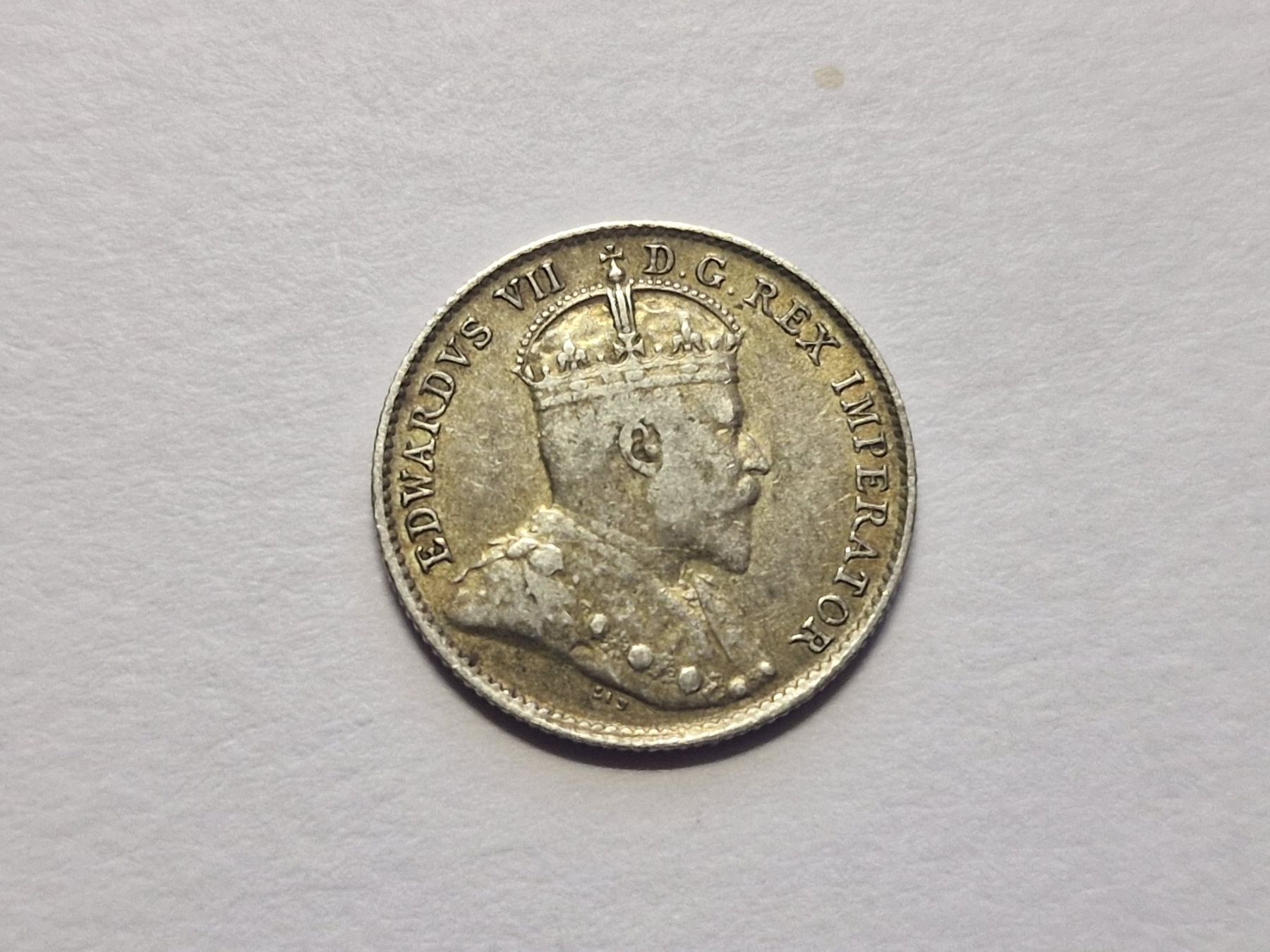 Alle Münzen: Kanada  5 Cents 1906 silber. – Gebraucht aus Zürich von Moreira01 3