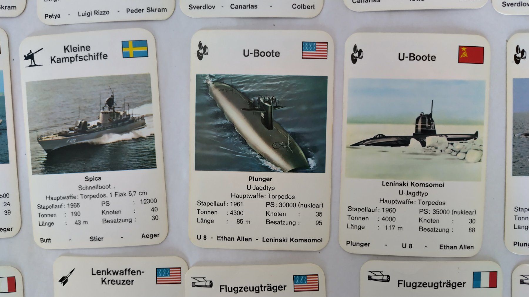 Giochi: Schiffe Quartett - Marine /Geringe Gebrauchsspuren ab Fr. 8. – Usato da Bellach venduto da JingleJerry 6