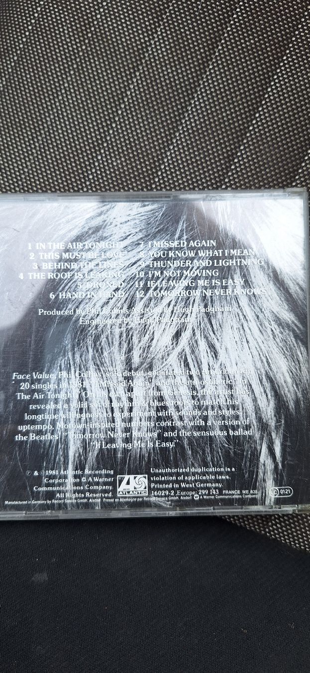 CD: CD Phil Collins Face guter Zustand – Usato da Eggiwil venduto da KIMBALI01 1